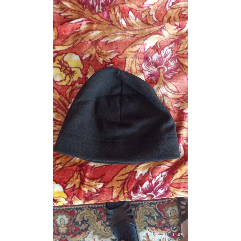 Black tactical fleece beanie photo review