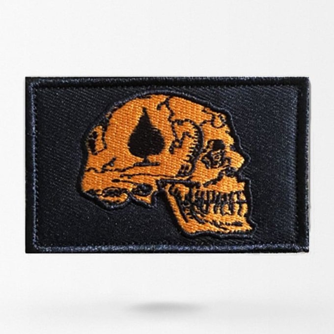 Ace skull patch Orange