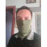 Grey neck gaiter photo review