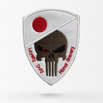Japan skull flag patch