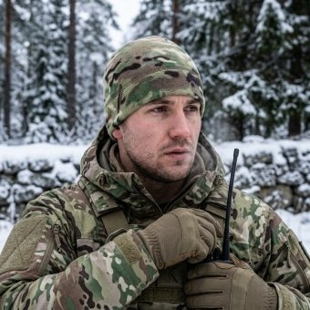 Army ocp fleece beanie multicam