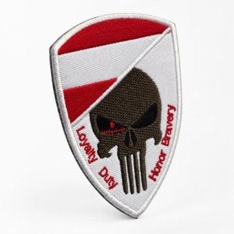 Austria skull flag patch