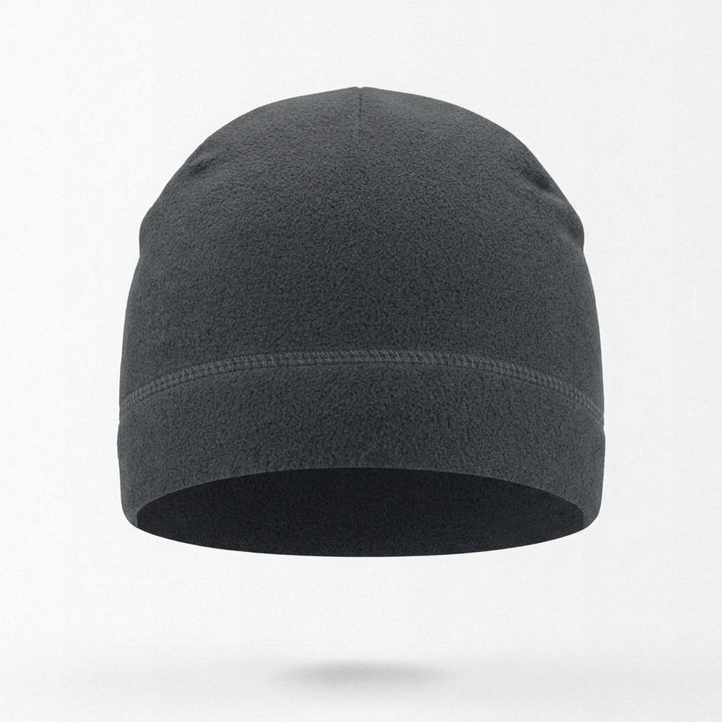 Grey fleece beanie