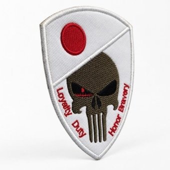 Japan skull flag patch