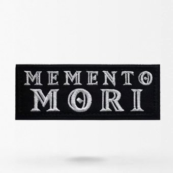 Memento mori patch Text only