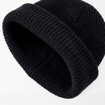 Military knit watch cap black