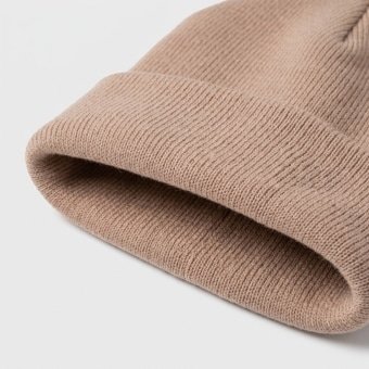 Military knit watch cap Tan