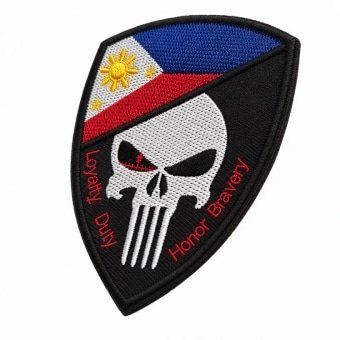 Philippines skull flag patch