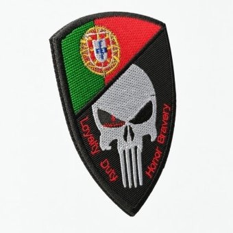 Portugal skull flag patch