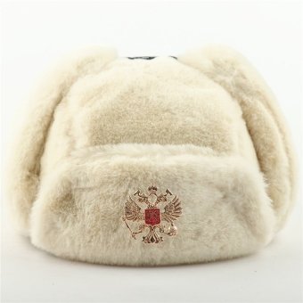 russian army fur hat White