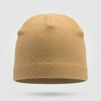 Tan fleece beanie