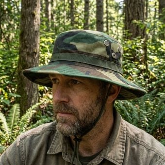 Woodland boonie hat “Scout R5”