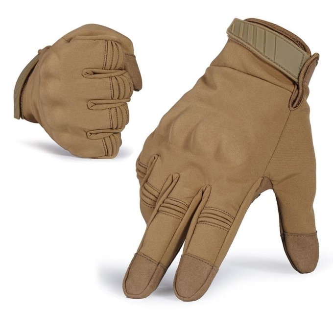 Waterproof tactical gloves Brown