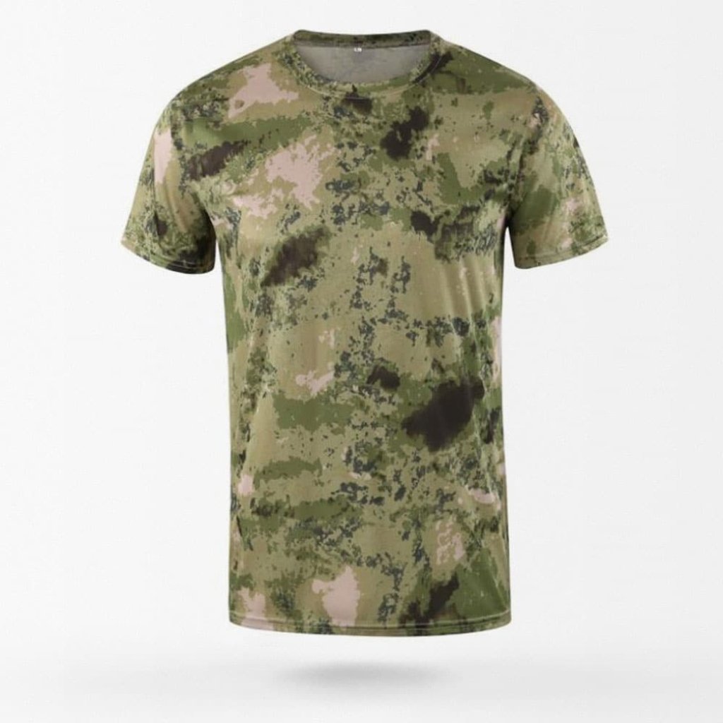 Glass Tartan - Military T-Shirt
