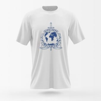 interpol police tshirt