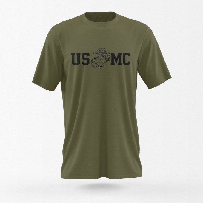 USMC Tshirt OD Green
