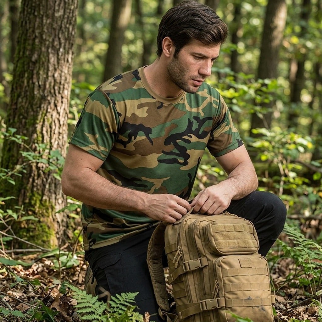 Woodland camo tshirt