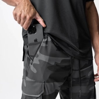 Black camo sweatpants