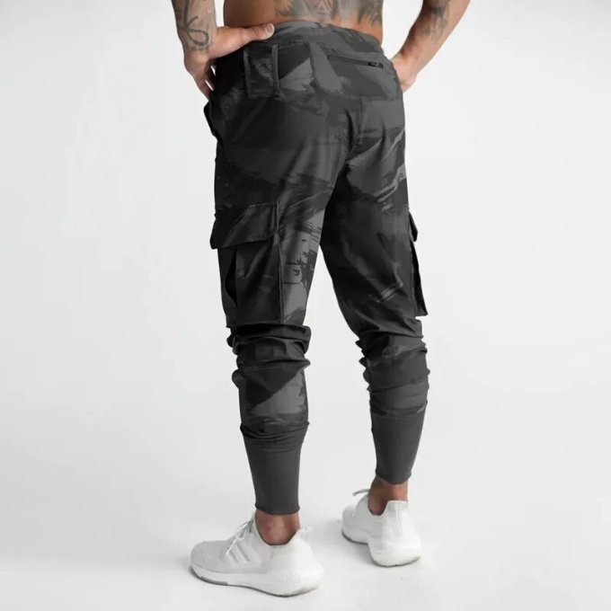 Black camo sweatpants "Sportline" - Image 6