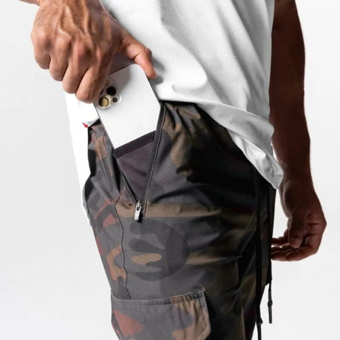 Brown camo joggers