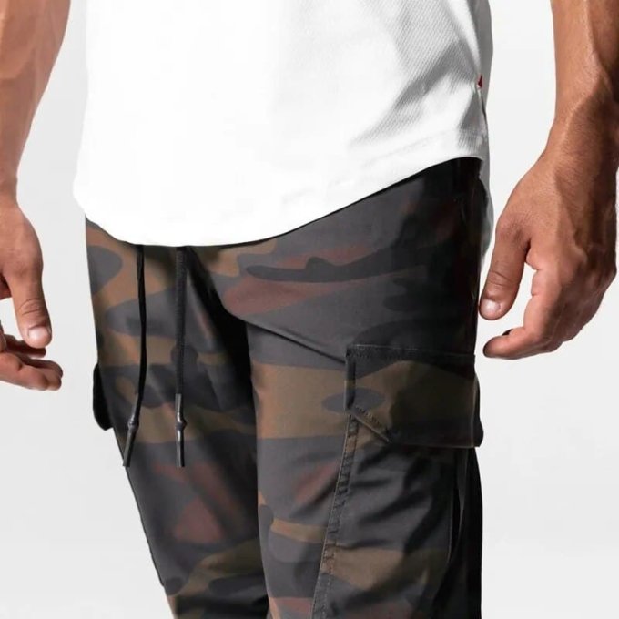 Brown camo joggers "Sportline" - Image 5