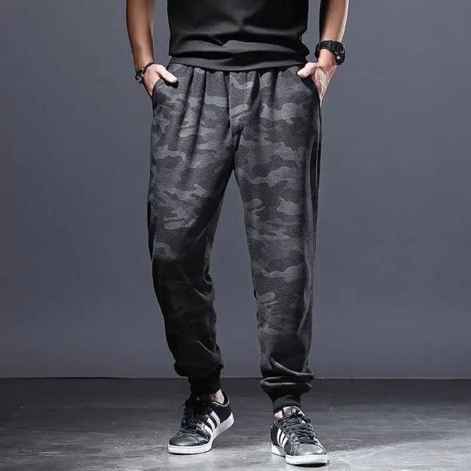 Casual camouflage joggers