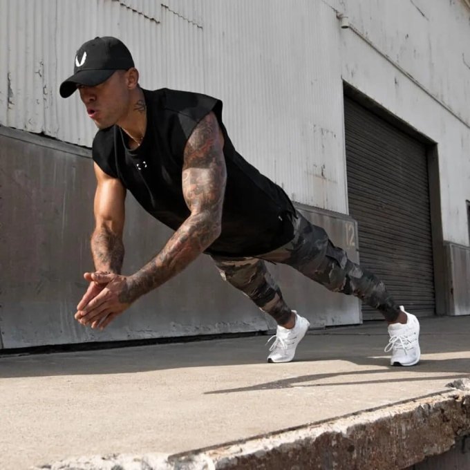 Green camo sweatpants