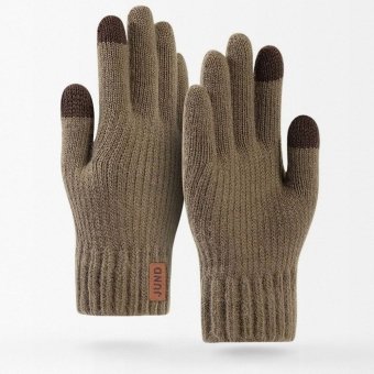 Knit army gloves Olive