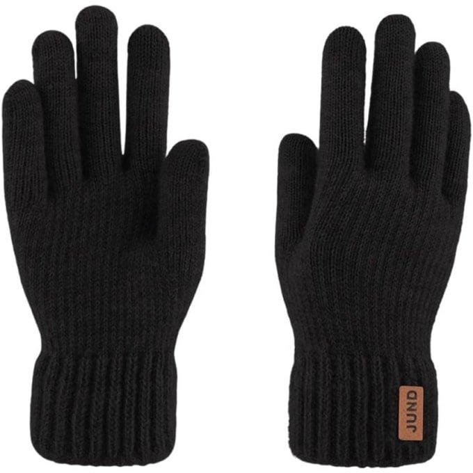 Knit army gloves Black