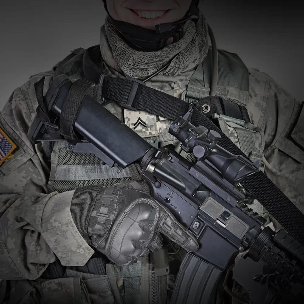 Leather tactical gloves “Barrack” - Image 6