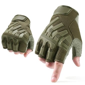 Tactical fingerless gloves Olive