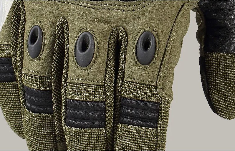 Tactical gloves with hard knuckles