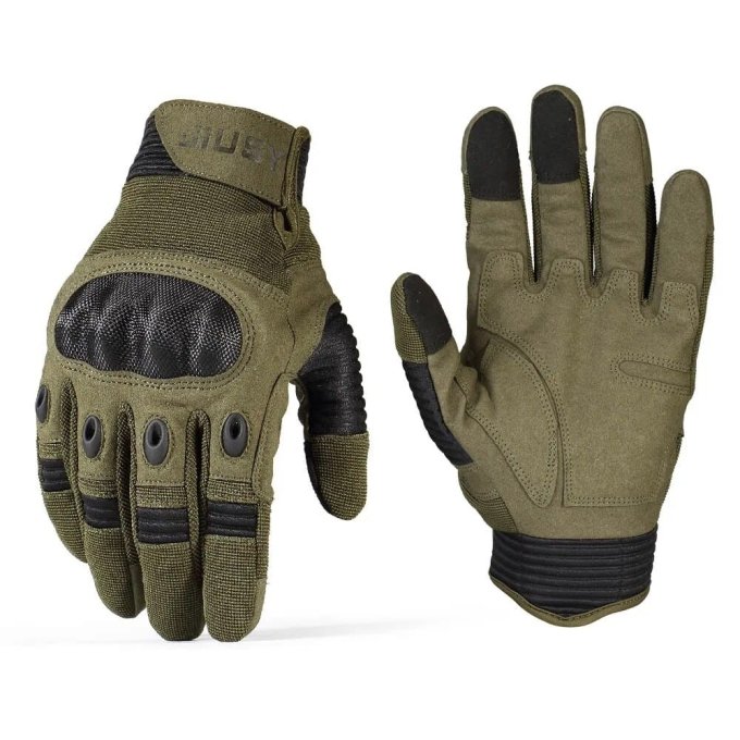 Tactical gloves with hard knuckles Olive