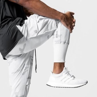 White camo joggers