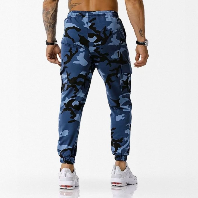blue camo sweatpants "Street" - Image 2