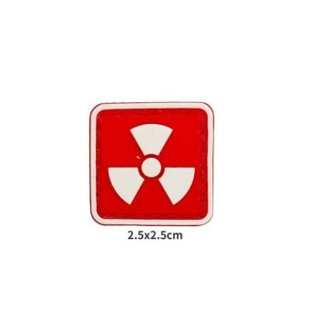 nuclear radiation patch  Red