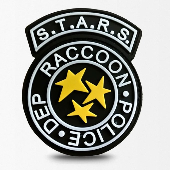 raccoon city patch  PVC - White