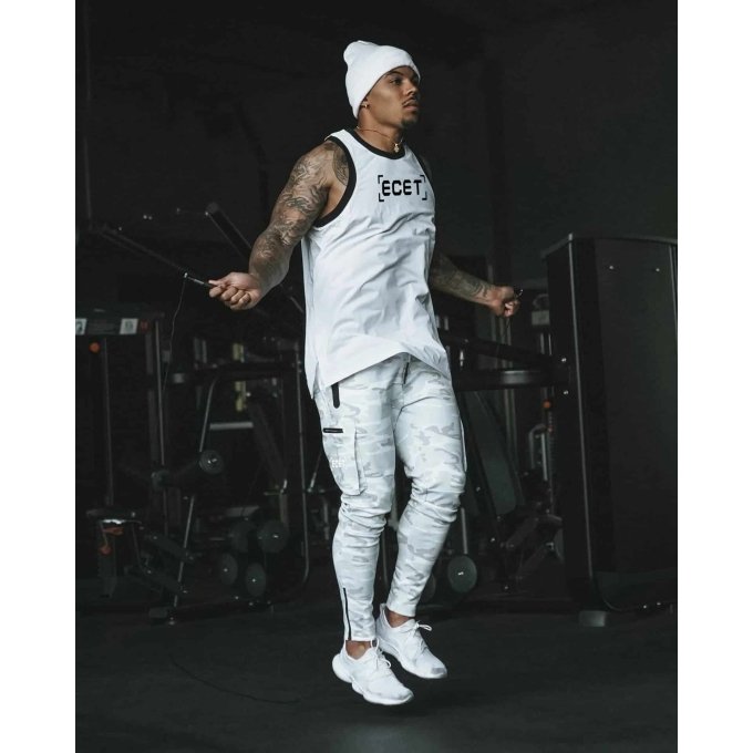 White camo sweatpants "Zip" - Image 6