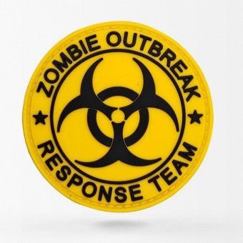 zombie outbreak response team patch  Yellow PVC