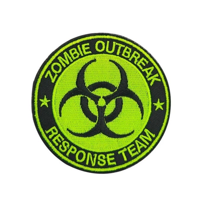 zombie outbreak response team patch  Yellow neon