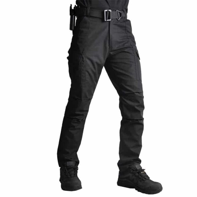 Slim tactical pants Black