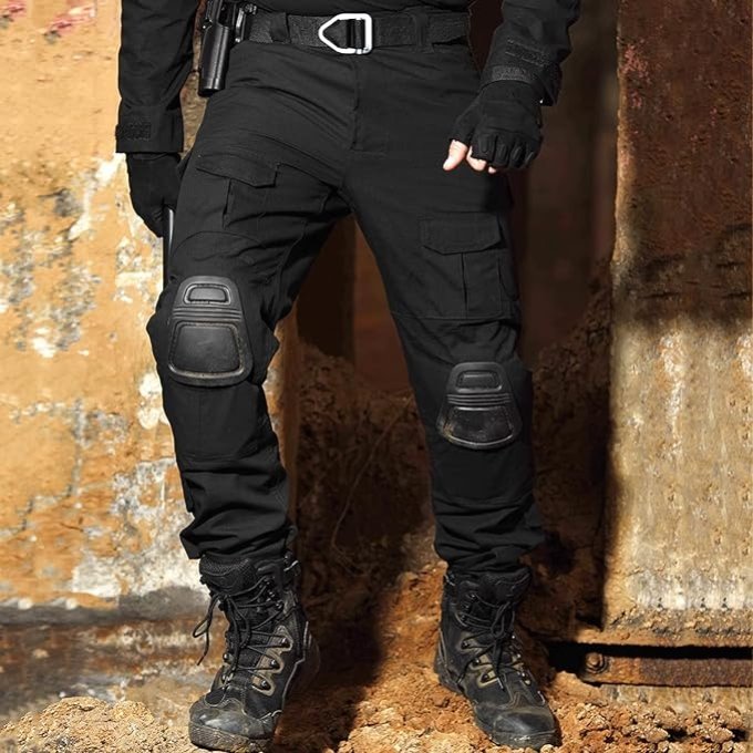 Black Combat Pants