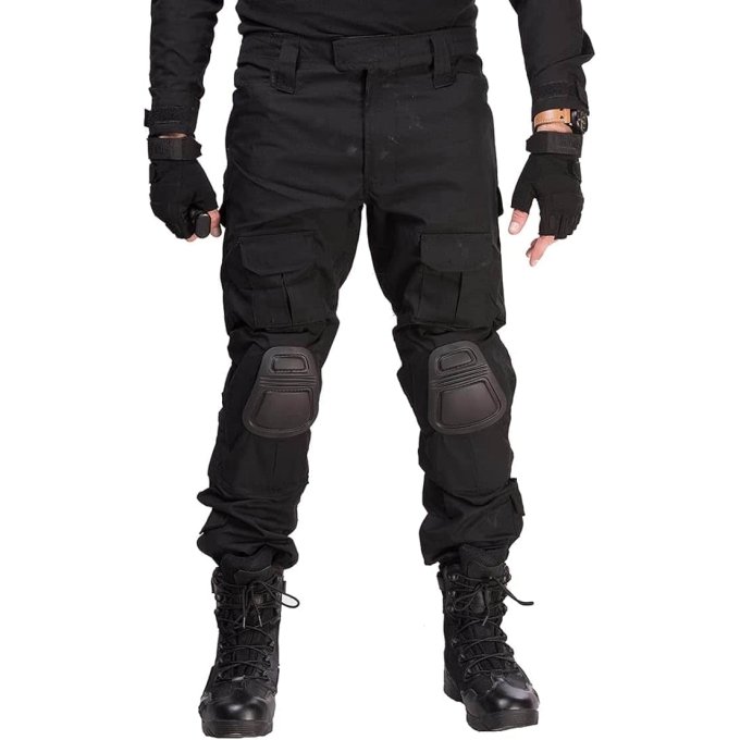 Black Combat Pants