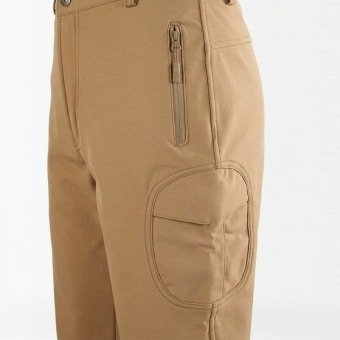 Waterproof softshell pants – Coyote