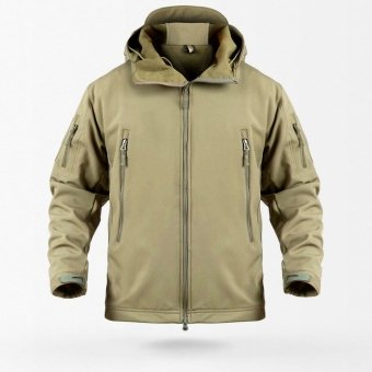 Khaki softshell jacket