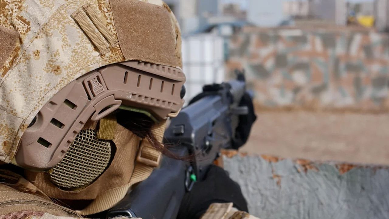 Pencott sandstorm in use