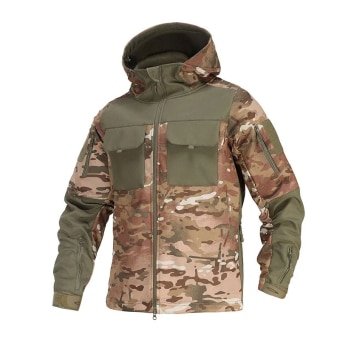 Softshell jacket with chest pockets "Tough" Multicam