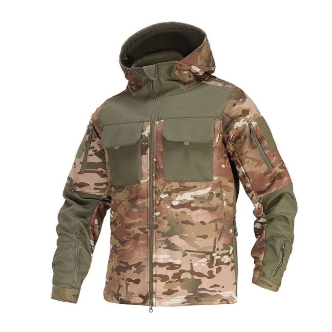 Softshell jacket with chest pockets "Tough" Multicam
