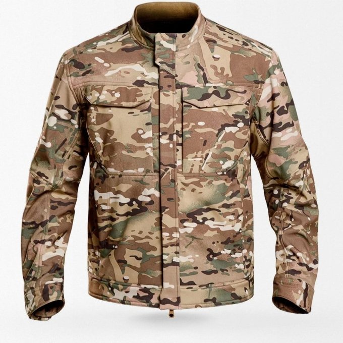 Softshell jacket without hood Multicam