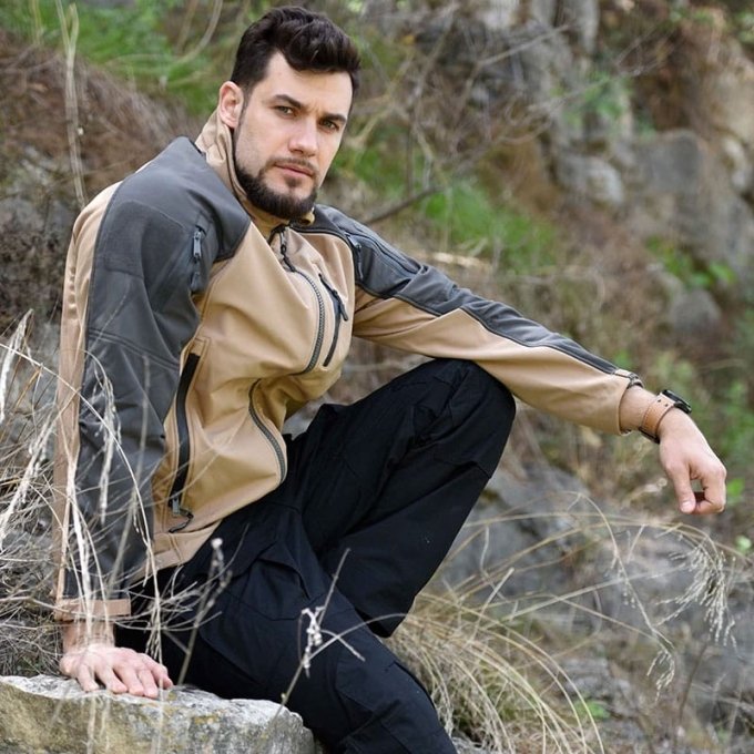 Two tone softshell jacket "Wild"